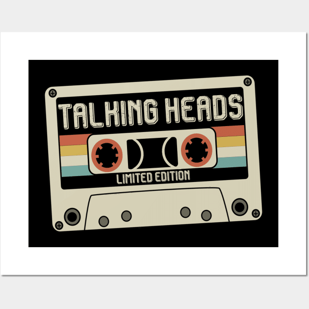 Talking Heads - Limited Edition - Vintage Style Wall Art by Debbie Art